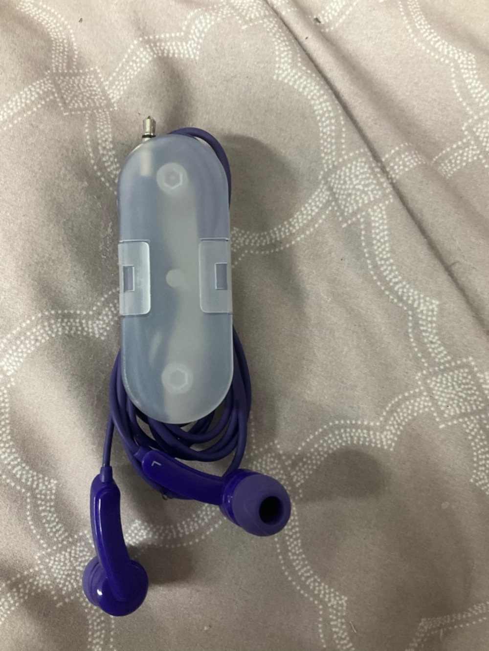 ⭐️ 10-4-$10- Purple Wired Earbuds with Carrying Case - Unbranded